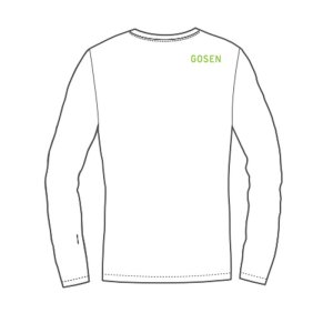 画像2: 【メール便/配達日指定不可】GOSEN　春昇華ロングスリーブTシャツ　ホワイト　Sサイズ/JPT53 (2)