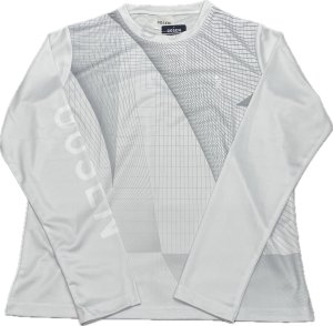 画像1: 【メール便/配達日指定不可】GOSEN　ユニ秋企画昇華ロングスリーブTシャツA　ホワイト/JPT59 (1)