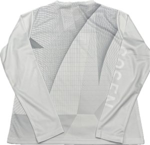 画像2: 【メール便/配達日指定不可】GOSEN　ユニ秋企画昇華ロングスリーブTシャツA　ホワイト/JPT59 (2)