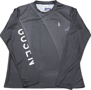 画像1: 【メール便/配達日指定不可】GOSEN　ユニ秋企画昇華ロングスリーブTシャツA　ブラック/JPT59 (1)