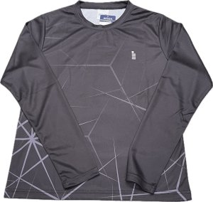 画像1: 【メール便/配達日指定不可】GOSEN　秋企画昇華ロングスリーブTシャツB　ブラック/JPT60 (1)