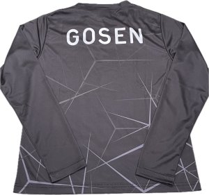 画像2: 【メール便/配達日指定不可】GOSEN　秋企画昇華ロングスリーブTシャツB　ブラック/JPT60 (2)