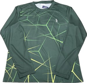 画像1: 【メール便/配達日指定不可】GOSEN　秋企画昇華ロングスリーブTシャツB　グリーン/JPT60 (1)