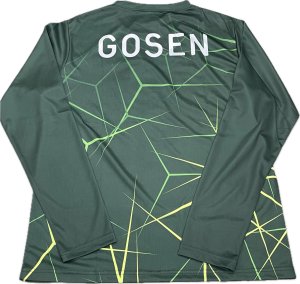 画像2: 【メール便/配達日指定不可】GOSEN　秋企画昇華ロングスリーブTシャツB　グリーン/JPT60 (2)