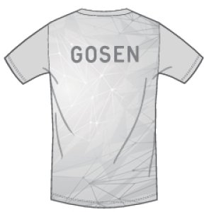 画像2: 【メール便/配達日時指定不可】GOSEN　春企画昇華TシャツA　ホワイト/JPT61 (2)