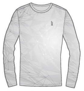画像1: 【メール便/配達日時指定不可】GOSEN　春企画昇華ロングTシャツA　ホワイト/JPT63 (1)