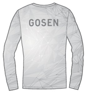 画像2: 【メール便/配達日時指定不可】GOSEN　春企画昇華ロングTシャツA　ホワイト/JPT63 (2)