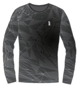 画像1: 【メール便/配達日時指定不可】GOSEN　春企画昇華ロングTシャツA　ブラック/JPT63 (1)