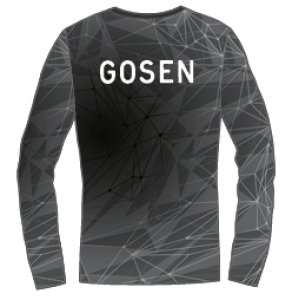 画像2: 【メール便/配達日時指定不可】GOSEN　春企画昇華ロングTシャツA　ブラック/JPT63 (2)