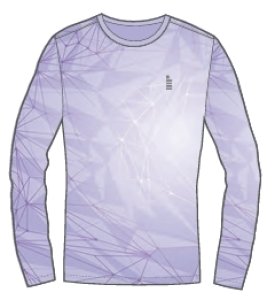 画像1: 【メール便/配達日時指定不可】GOSEN　春企画昇華ロングTシャツA　ラベンダー/JPT63 (1)