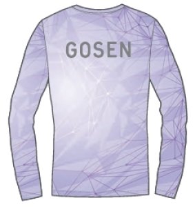 画像2: 【メール便/配達日時指定不可】GOSEN　春企画昇華ロングTシャツA　ラベンダー/JPT63 (2)