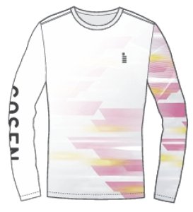画像1: 【メール便/配達日時指定不可】GOSEN　春企画昇華ロングTシャツB　ホワイト/JPT64 (1)