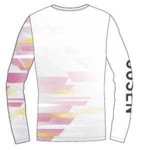 画像2: 【メール便/配達日時指定不可】GOSEN　春企画昇華ロングTシャツB　ホワイト/JPT64 (2)