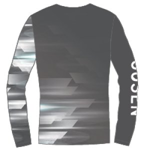 画像2: 【メール便/配達日時指定不可】GOSEN　春企画昇華ロングTシャツB　グレー/JPT64 (2)