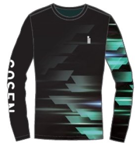 画像1: 【メール便/配達日時指定不可】GOSEN　春企画昇華ロングTシャツB　ブラック/JPT64 (1)