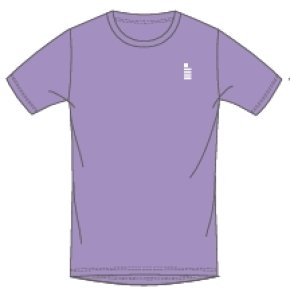画像1: 【メール便/配達日時指定不可】GOSEN　ロゴTシャツ　アメジスト/JPT65 (1)