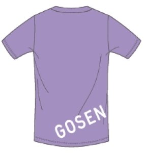 画像2: 【メール便/配達日時指定不可】GOSEN　ロゴTシャツ　アメジスト/JPT65 (2)