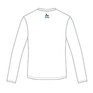 画像2: 【メール便/配達日指定不可】GOSEN　ユニプラクティスロングTシャツ　ホワイト　Mサイズ/LTJ05 (2)