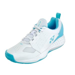 画像1: YONEX　テニスシューズ　オムニ・クレーコート用　パワークッション106　ホワイトサックス/SHT106 (1)