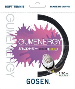 画像1: 【メール便/配達日時指定不可】GOSEN　ソフトテニスガット　ガムエナジー　グラビティブラック/SSGEGB (1)
