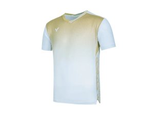 画像1: 【メール便/配達日指定不可】VICTOR　ユニゲームシャツ　シャンパンゴールド/T-55002 (1)