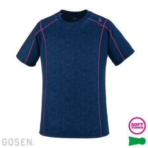 画像1: 【メール便/配達日時指定不可】【40％ＯＦＦ】GOSENゲームシャツ　ネイビー140サイズ/T2006 (1)