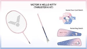 画像2: VICTOR バドミントンラケット スラスターキティ/TK-KTI (2)