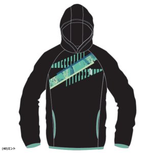 画像1: GOSEN　ユニプルオーバーパーカー　ミント/W25A01 (1)