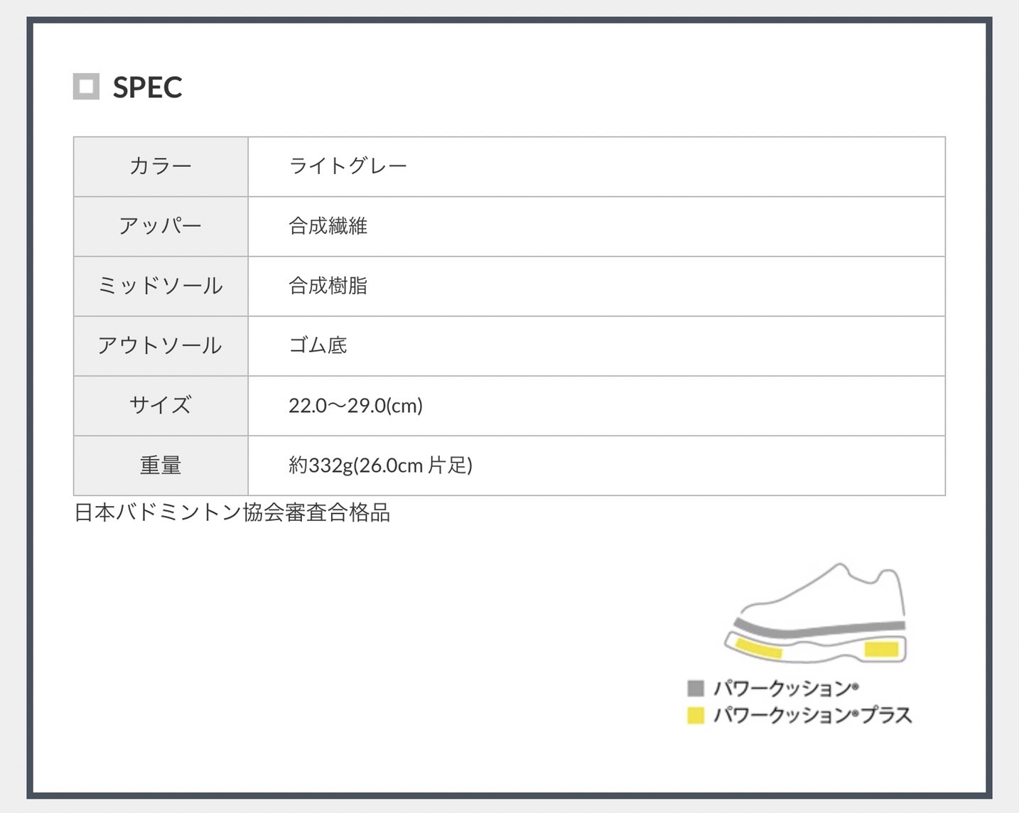 ヨネックス バドミントンシューズ パワークッションコンフォートZ