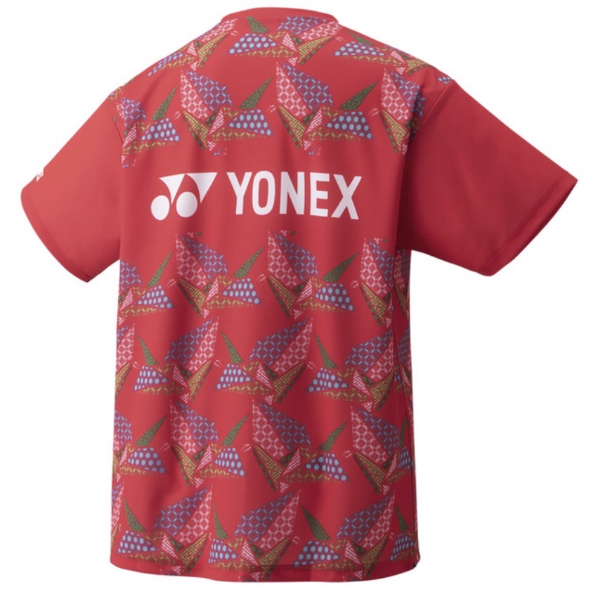 YONEXプラクティスTシャツ ダイハツ・ヨネックスジャパンオープン2022 サンセットレッド/YOB22130 ラケットショップ オータム